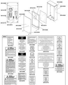 Decals Group - Ats Warning Diagram and Parts List for 071046-02  Briggs and Stratton Generator